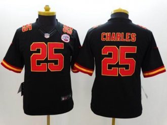 Youth Nike Chiefs #25 Jamaal Charles Black Alternate NFL Limited Jersey