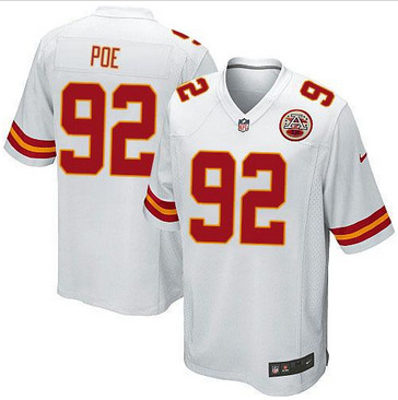 Youth Nike Chiefs #92 Dontari Poe White Stitched NFL Elite Jersey