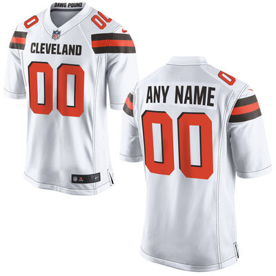 Youth Nike Cleveland Browns Customized White Game Jersey Youth Nike Cleveland Browns Customized White Game Jersey