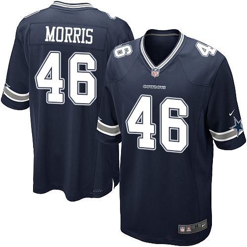 Youth Nike Cowboys #46 Alfred Morris Navy Blue Team Color Stitched NFL Elite Jersey