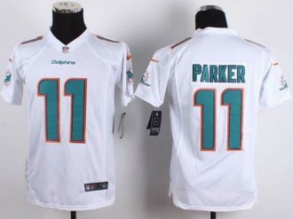 Youth Nike Dolphins #11 DeVante Parker White Stitched NFL New Elite Jersey