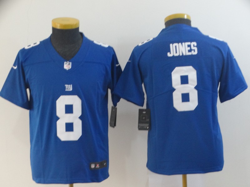 Youth Nike Giants 8 Daniel Jones Royal Youth Vapor Untouchable Limited Jersey Youth Nike Giants 8 Daniel Jones Royal Youth Vapor Untouchable Limited Jersey