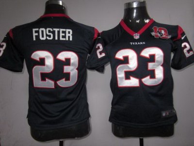 Youth NEW Houston Texans #23 Arian Foster NEW NFL Jerseys W 10th Patch