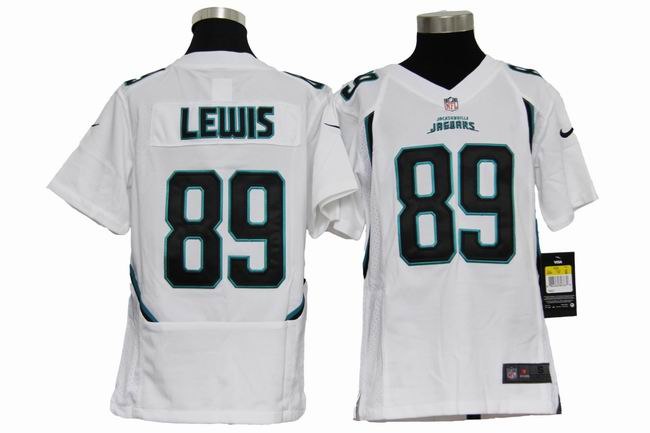 Youth NEW Jacksonville Jaguars 89 Marcedes Lewis White Jerseys
