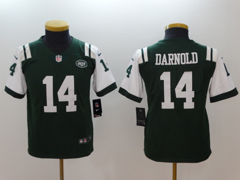 Youth Nike Jets 14 Sam Darnold Green Youth Vapor Untouchable Player Limited Jersey Youth Nike Jets 14 Sam Darnold Green Youth Vapor Untouchable Player Limited Jersey