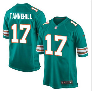 Youth Nike Miami Dolphins #17 Ryan Tannehill Aqua Green Alternate Stitched NFL Elite Jersey