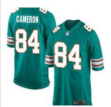 Youth Nike Miami Dolphins #84 Jordan Cameron Aqua Green Alternate Stitched NFL Elite Jersey
