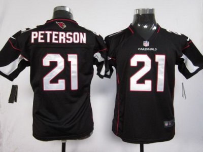 Youth NEW NFL Arizona Cardinals 21 Patrick Peterson Black Jerseys