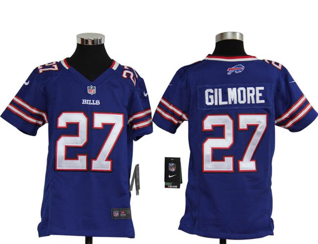 Youth NEW NFL Buffalo Bills 27 Stephon Gilmore Blue Jerseys