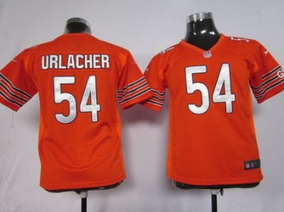 Youth NEW NFL Chicago Bears 54 Brian Urlacher Orange Jerseys