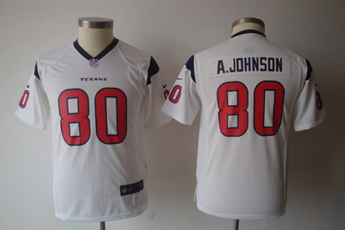 Youth NEW NFL Houston Texans 80 A.Johnson White jerseys