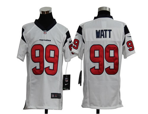 Youth NEW NFL Houston Texans 99 J.j. Watt White Jerseys