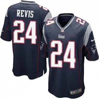 Youth Nike Patriots #24 Darrelle Revis Navy Blue Team Color Stitched NFL Elite Jersey