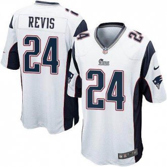 Youth Nike Patriots #24 Darrelle Revis White Stitched NFL Elite Jersey
