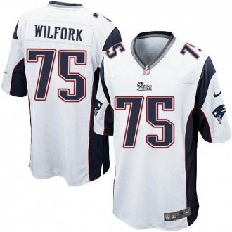 Youth Nike Patriots #75 Vince Wilfork White Stitched NFL Elite Jersey