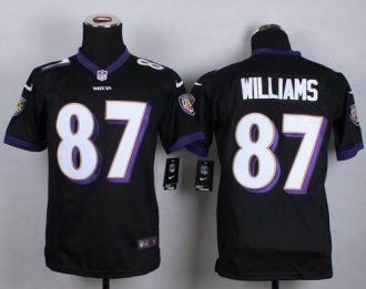 Youth Nike Ravens #87 Maxx Williams Black Alternate Stitched NFL New Elite Jersey