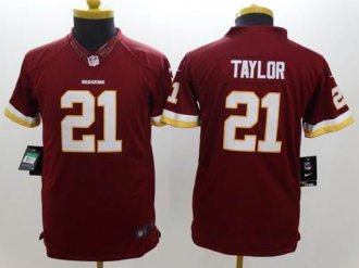 Youth Nike Redskins #21 Sean Taylor Burgundy Red Team Color NFL Limited Jersey