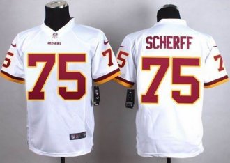 Youth Nike Redskins #75 Brandon Scherff White Stitched NFL Elite Jersey