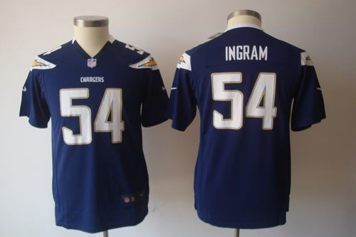 Youth NEW San Diego Chargers #54 Melvin Ingram Dark Blue Jerseys
