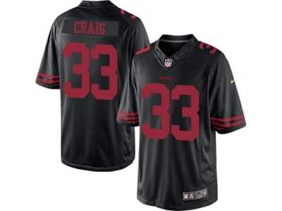 Youth Nike San Francisco 49ers #33 Roger Craig Black NFL Jersey