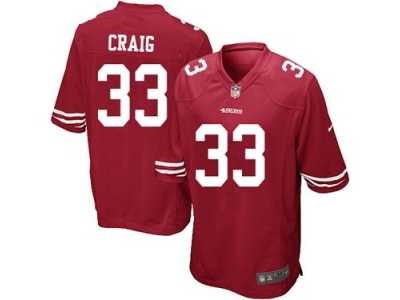 Youth Nike San Francisco 49ers #33 Roger Craig Red Team Color NFL Jersey