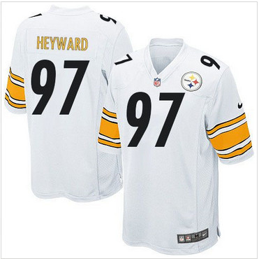 Youth Nike Steelers #97 Cameron Heyward White Stitched NFL Elite Jersey