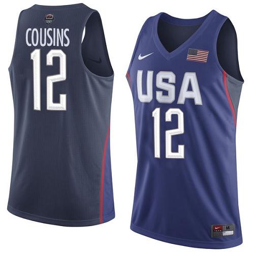 Youth Nike Team USA #12 DeMarcus Cousins Navy Blue 2016 Dream Team Game NBA Jersey Youth Nike Team USA #12 DeMarcus Cousins Navy Blue 2016 Dream Team Game NBA Jersey