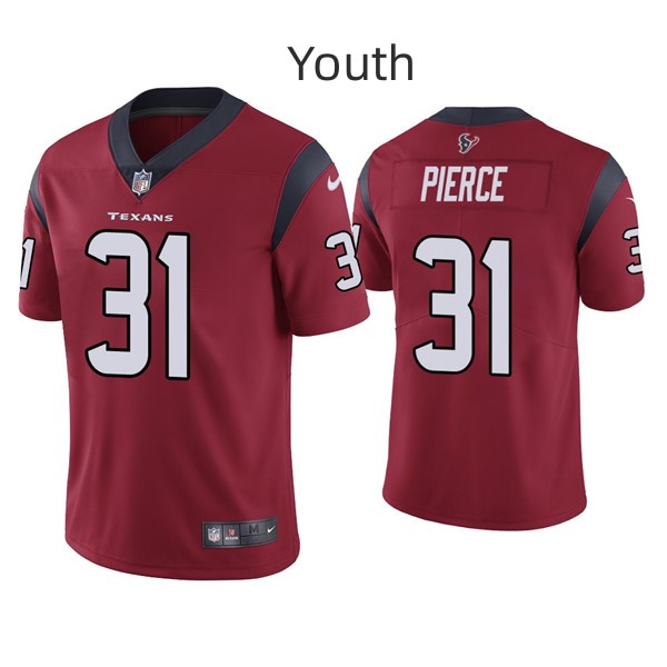 Youth Nike Texans #31 Dameon Pierce Red Alternate NFL Jersey Youth Nike Texans #31 Dameon Pierce Red Alternate NFL Jersey