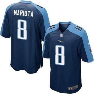 Youth Nike Titans #8 Marcus Mariota Navy Blue Alternate Stitched NFL Elite Jersey