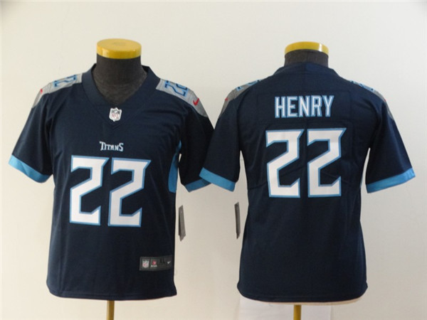 Youth Nike Titans 22 Derrick Henry Navy Youth New Vapor Untouchable Player Limited Jersey Youth Nike Titans 22 Derrick Henry Navy Youth New Vapor Untouchable Player Limited Jersey