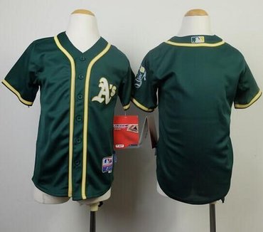 Youth Oakland Athletics Blank Green Cool Base Jersey Youth Oakland Athletics Blank Green Cool Base Jersey