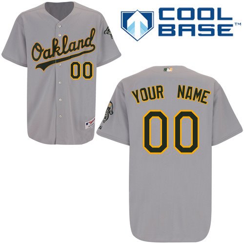 Youth Oakland Athletics Customized Gray Jersey Youth Oakland Athletics Customized Gray Jersey
