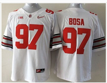 Youth Ohio State Buckeyes #97 Joey Bosa White Stitched NCAA Jersey