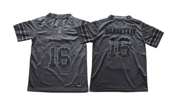 Youth Ohio State Buckeyes 16 J.T. Barrett IV Dark Gray Youth College Football Jersey Youth Ohio State Buckeyes 16 J.T. Barrett IV Dark Gray Youth College Football Jersey