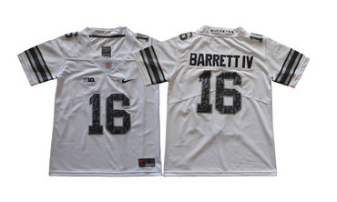 Youth Ohio State Buckeyes 16 J.T. Barrett IV White Youth College Football Jersey Youth Ohio State Buckeyes 16 J.T. Barrett IV White Youth College Football Jersey