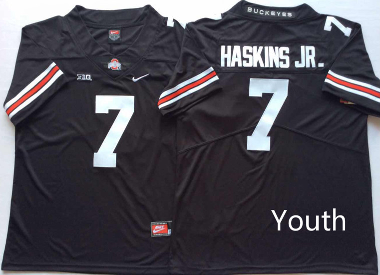 Youth Ohio State Buckeyes 7 Dwayne Haskins Jr. Black Youth College Football Jersey Youth Ohio State Buckeyes 7 Dwayne Haskins Jr. Black Youth College Football Jersey
