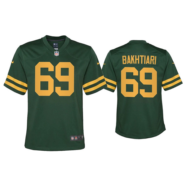 Youth Packers #69 David Bakhtiari Alternate Game Green Jersey Youth Packers #69 David Bakhtiari Alternate Game Green Jersey