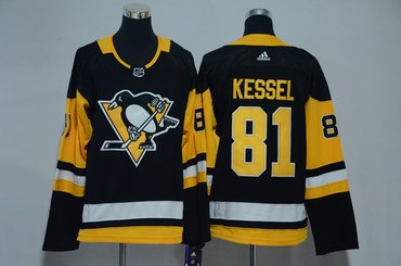 Youth Penguins 81 Phil Kessel Black Adidas Jersey