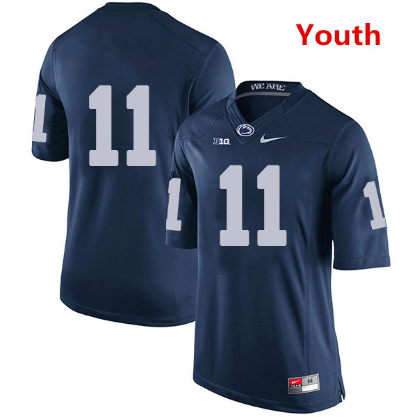 Youth Penn State Nittany Lions #11 Micah Parsons navy jersey without name Youth Penn State Nittany Lions #11 Micah Parsons navy jersey without name