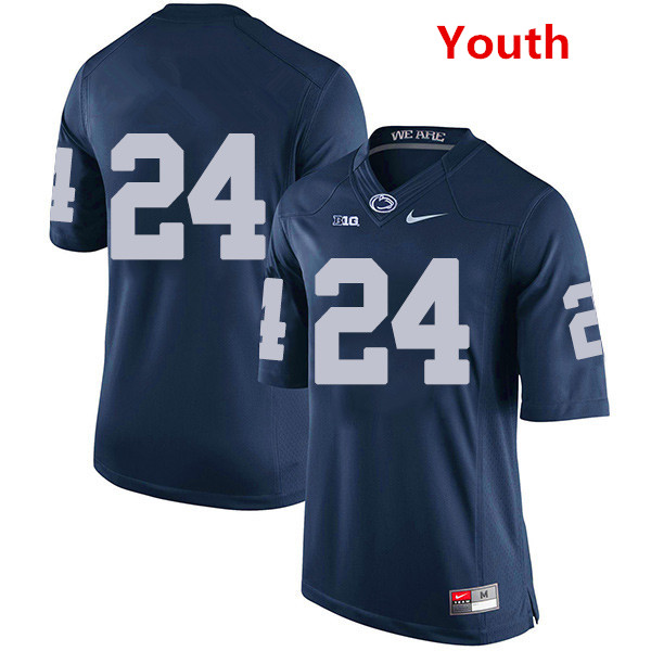 Youth Penn State Nittany Lions #24 Miles Sanders NCAA Navy Blue Stitched Jersey Without Name Youth Penn State Nittany Lions #24 Miles Sanders NCAA Navy Blue Stitched Jersey Without Name