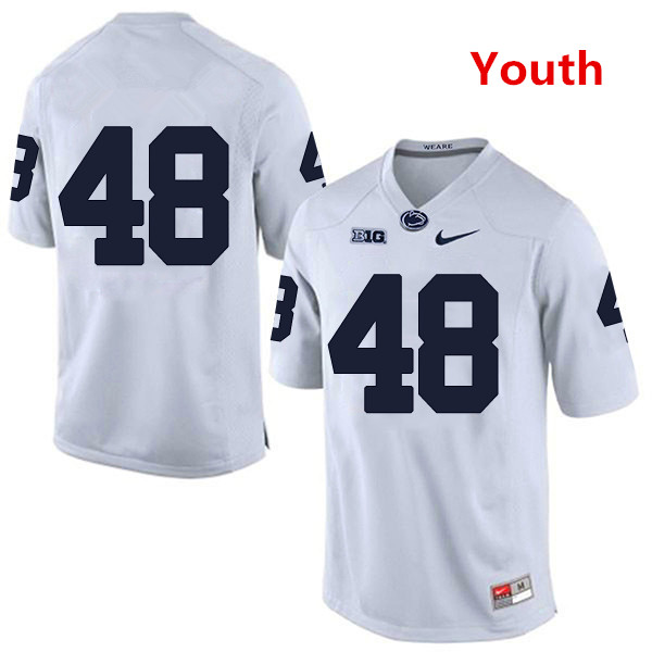 Youth Penn State Nittany Lions #48 Shareef Miller NCAA White Stitched Jersey Without Name Youth Penn State Nittany Lions #48 Shareef Miller NCAA White Stitched Jersey Without Name