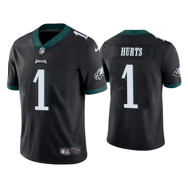 Youth Philadelphia Eagles #1 Jalen Hurts Black Vapor Untouchable Limited Stitched Football Jersey Youth Philadelphia Eagles #1 Jalen Hurts Black Vapor Untouchable Limited Stitched Football Jersey