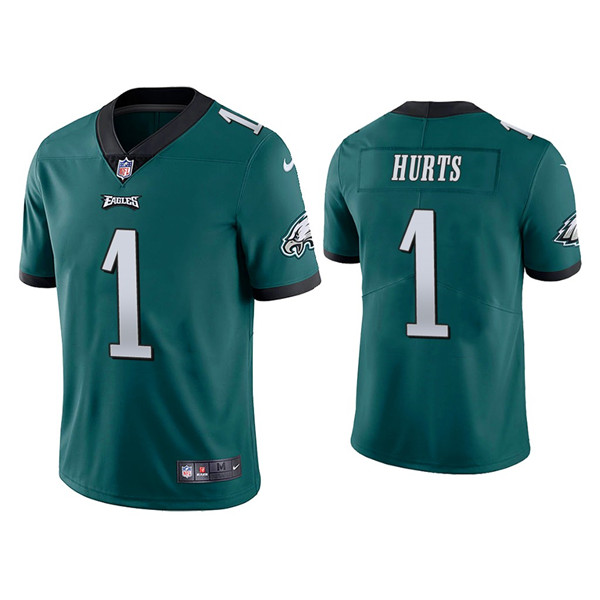 Youth Philadelphia Eagles #1 Jalen Hurts Green Vapor Untouchable Limited Stitched Football Jersey Youth Philadelphia Eagles #1 Jalen Hurts Green Vapor Untouchable Limited Stitched Football Jersey