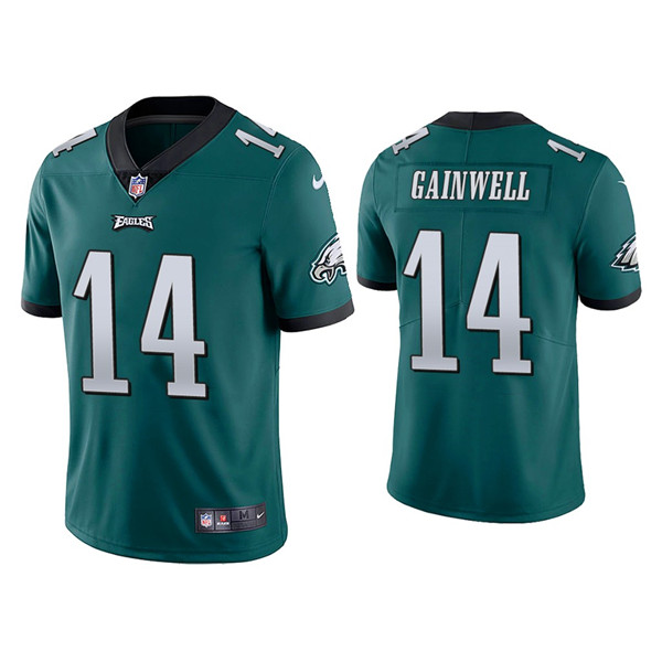 Youth Philadelphia Eagles #14 Kenneth Gainwell Green Vapor Untouchable Limited Stitched Football Jersey Youth Philadelphia Eagles #14 Kenneth Gainwell Green Vapor Untouchable Limited Stitched Football Jersey