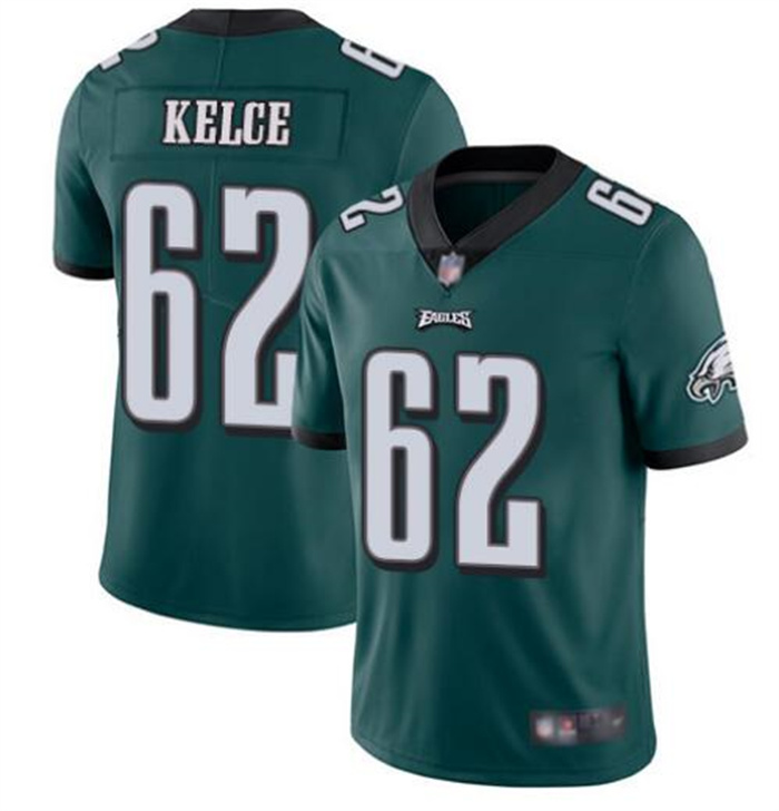 Youth Philadelphia Eagles #62 Jason Kelce Green Vapor Untouchable Limited Stitched Football Jersey Youth Philadelphia Eagles #62 Jason Kelce Green Vapor Untouchable Limited Stitched Football Jersey