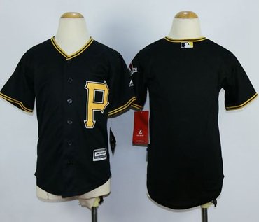 Youth Pirates Blank Black Cool Base Stitched MLB Jersey Youth Pirates Blank Black Cool Base Stitched MLB Jersey