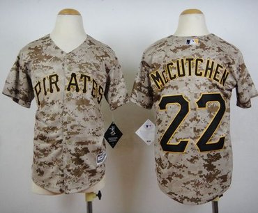 Youth Pittsburgh Pirates #22 Andrew McCutchen Camo Cool Base Stitched Baseball Jersey Youth Pittsburgh Pirates #22 Andrew McCutchen Camo Cool Base Stitched Baseball Jersey