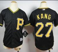 Youth Pittsburgh Pirates #27 Jung-Ho Kang Black Cool Base Stitched Youth Pittsburgh Pirates #27 Jung-Ho Kang Black Cool Base Stitched