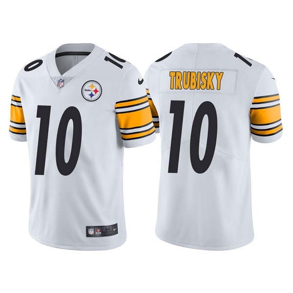 Youth Pittsburgh Steelers #10 Mitchell Trubisk White Vapor Untouchable Limited Stitched Jersey Youth Pittsburgh Steelers #10 Mitchell Trubisk White Vapor Untouchable Limited Stitched Jersey