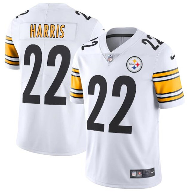 Youth Pittsburgh Steelers #22 Najee Harris White Vapor Untouchable Limited Stitched Jersey Youth Pittsburgh Steelers #22 Najee Harris White Vapor Untouchable Limited Stitched Jersey